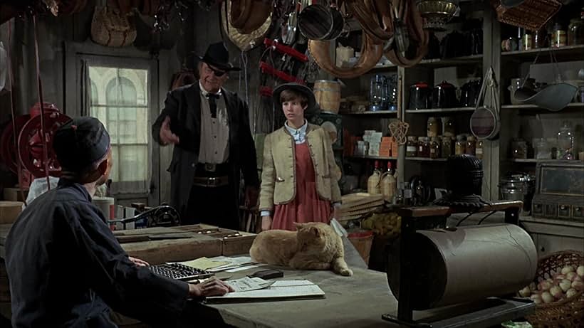 John Wayne, Kim Darby, H.W. Gim, and General Sterling Price in True Grit (1969)