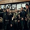 Toby Stephens, Zach McGowan, Luke Arnold, and Tom Hopper in Black Sails (2014)