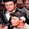 Bob Crane, Ivan Dixon, and Larry Hovis in Hogan's Heroes (1965)