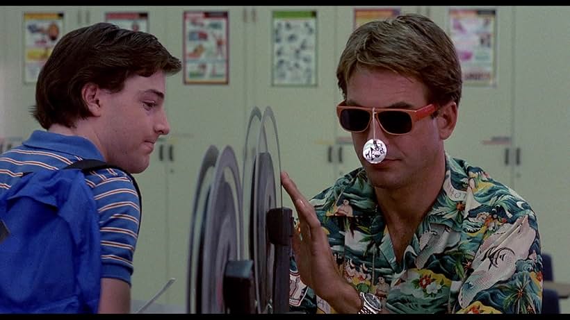 Mark Harmon and Richard Steven Horvitz in Summer School (1987)