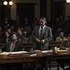 John Carroll Lynch, Mark Rylance, Ben Shenkman, Eddie Redmayne, Kelvin Harrison Jr., Alex Sharp, and Yahya Abdul-Mateen II in The Trial of the Chicago 7 (2020)