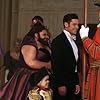 Hugh Jackman, Zac Efron, Shannon Holtzapffel, Zendaya, Keala Settle, Yahya Abdul-Mateen II, and Sam Humphrey in The Greatest Showman (2017)