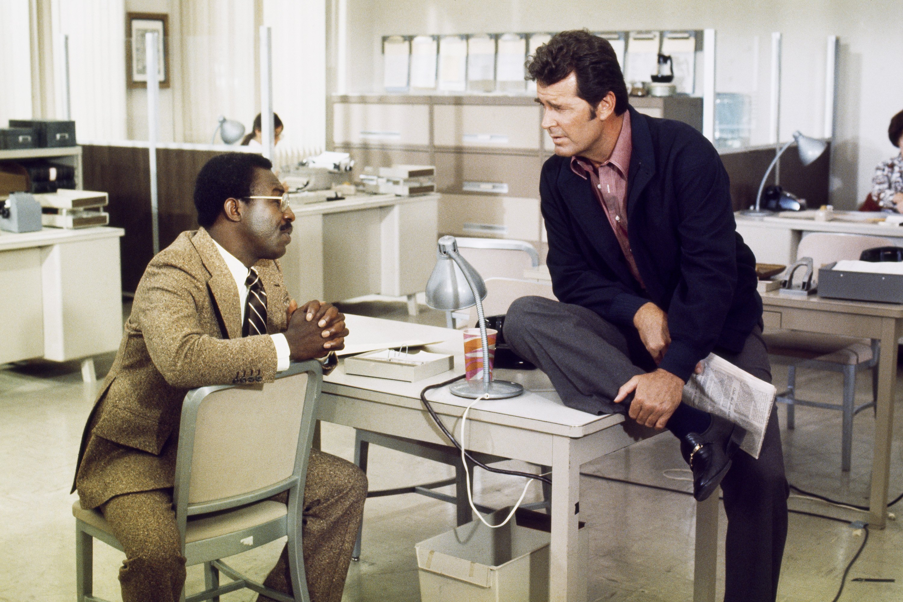 James Garner and James McEachin in The Rockford Files (1974)