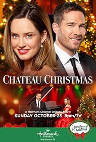 Luke Macfarlane and Merritt Patterson in Chateau Christmas (2020)