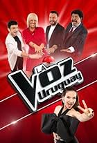 Valeria Lynch, Natalia Oreiro, Rubén Rada, Lucas Sugo, and Agustín Casanova in La Voz Uruguay (2022)