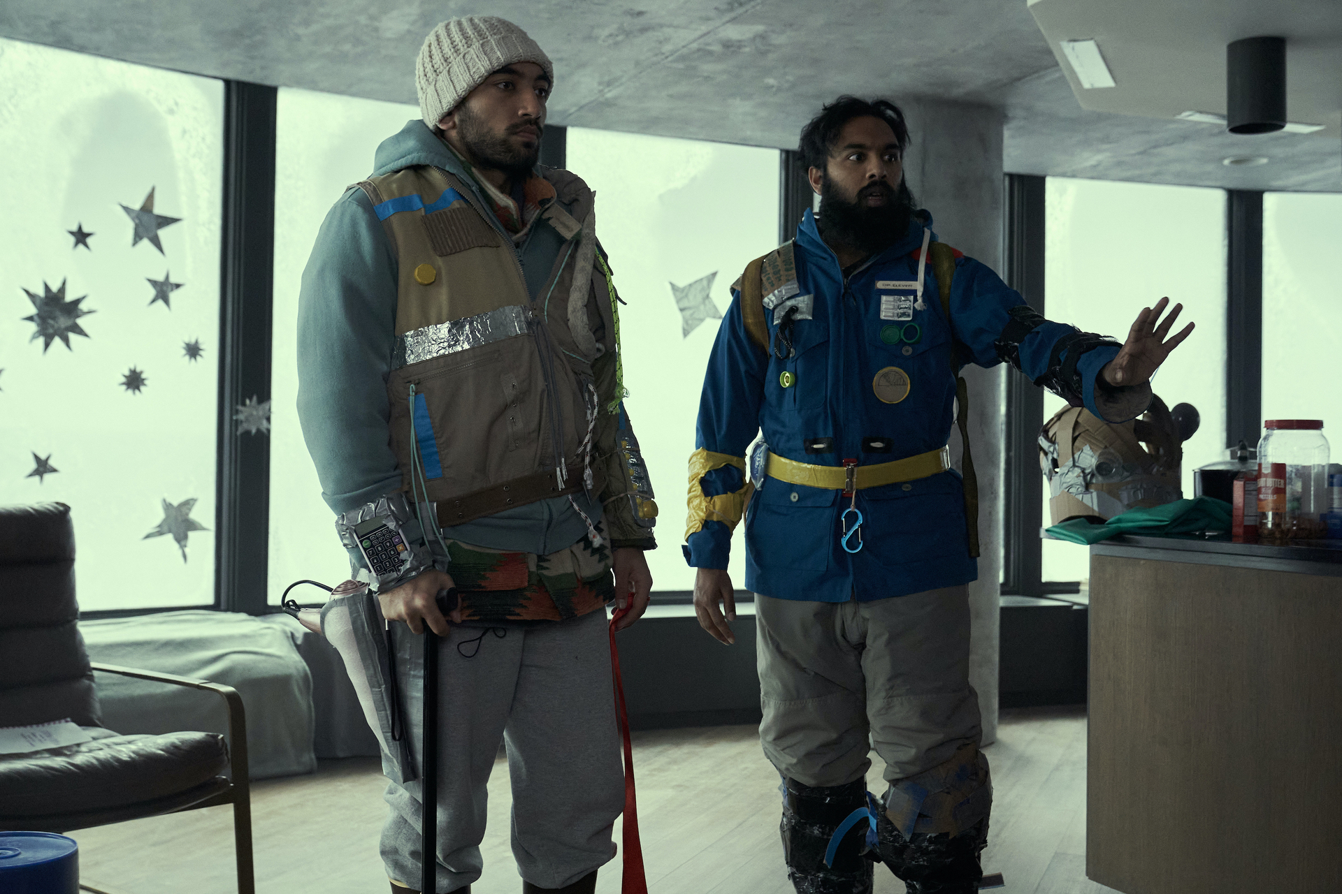 Himesh Patel and Nabhaan Rizwan in Station Eleven (2021)