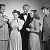 Virginia Grey, Rags Ragland, Ann Rutherford, Red Skelton, and Conrad Veidt in Whistling in the Dark (1941)