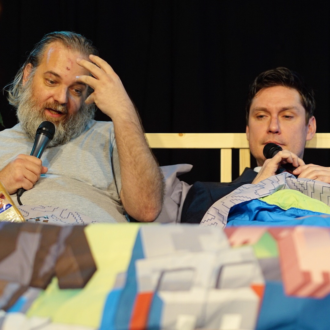 Jeff Bryan Davis and Dan Harmon in Harmontown (2012)