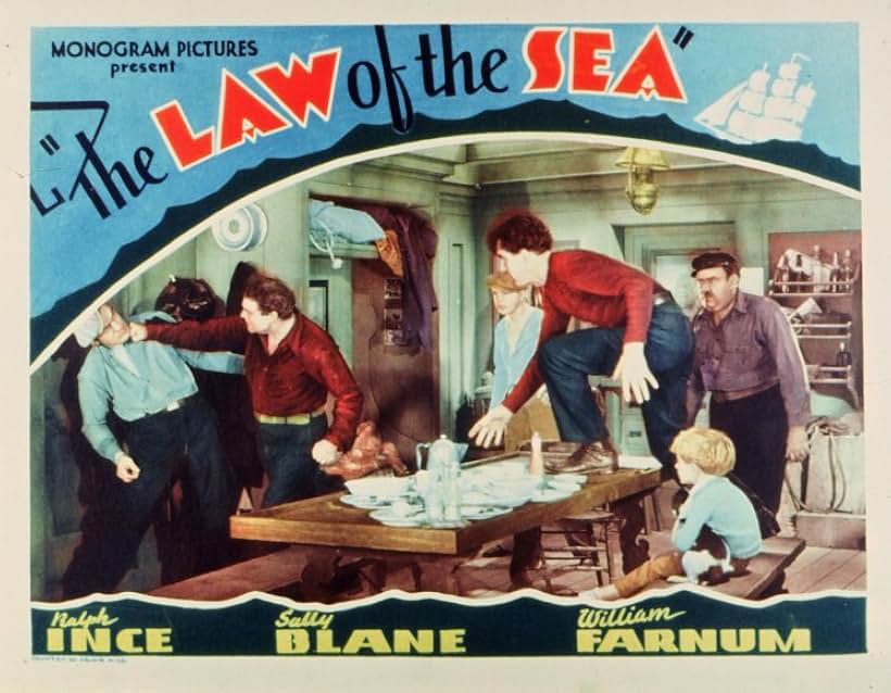 Wally Albright, William Farnum, Kit Guard, Ralph Ince, and Jack Rube Clifford in The Law of the Sea (1931)