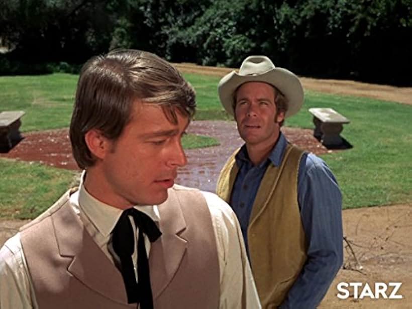 Burr DeBenning and Doug McClure in The Virginian (1962)