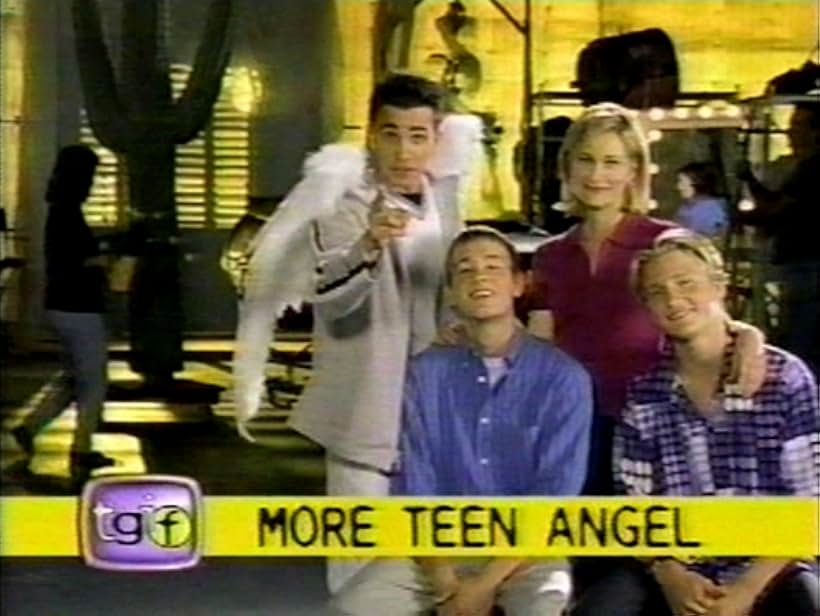 Corbin Allred, Jordan Brower, Mike Damus, and Maureen McCormick in Teen Angel (1997)