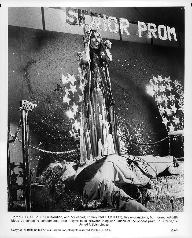 Sissy Spacek and William Katt in Carrie (1976)