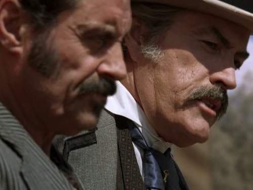 Powers Boothe and Ian McShane in Deadwood (2004)