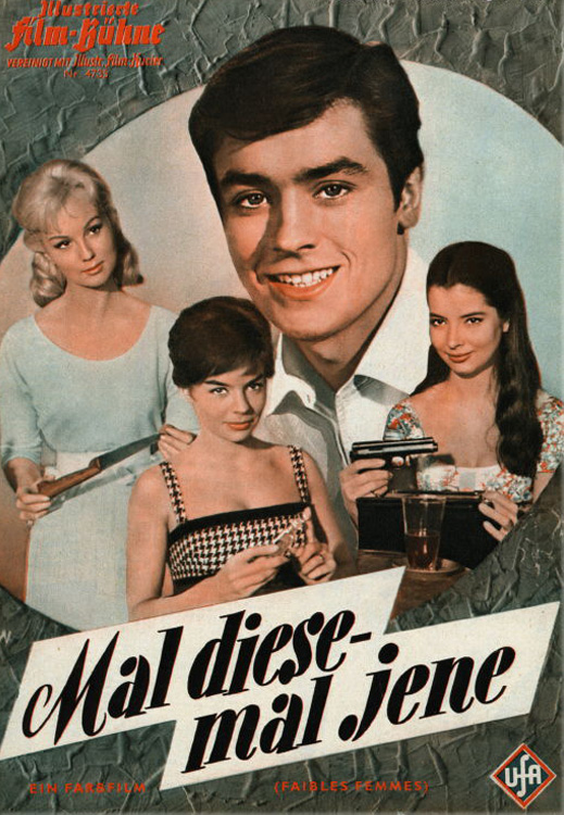 Alain Delon, Mylène Demongeot, Pascale Petit, and Jacqueline Sassard in Three Murderesses (1959)