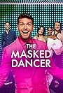 Davina McCall, Jonathan Ross, Joel Dommett, Peter Crouch, and Oti Mabuse in The Masked Dancer UK (2021)