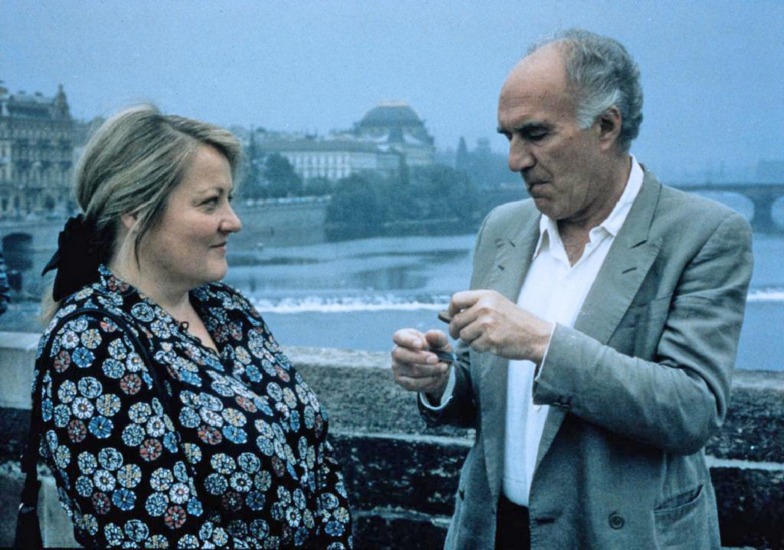 Michel Piccoli and Marianne Sägebrecht in Martha et moi (1990)