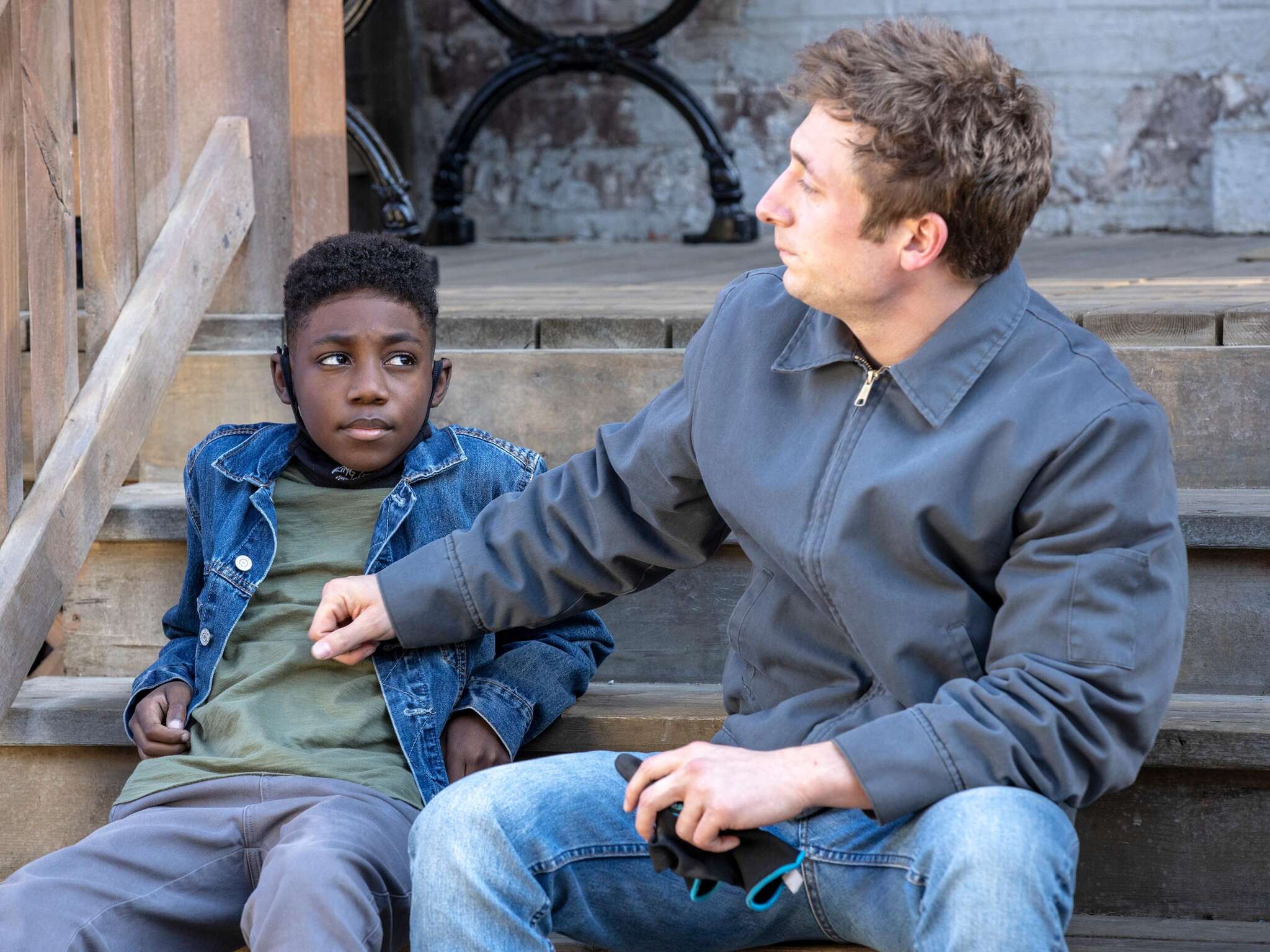 Jeremy Allen White and Christian Isaiah in Father Frank, Full of Grace (2021)