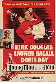 Lauren Bacall, Doris Day, Kirk Douglas, and Hoagy Carmichael in Young Man with a Horn (1950)