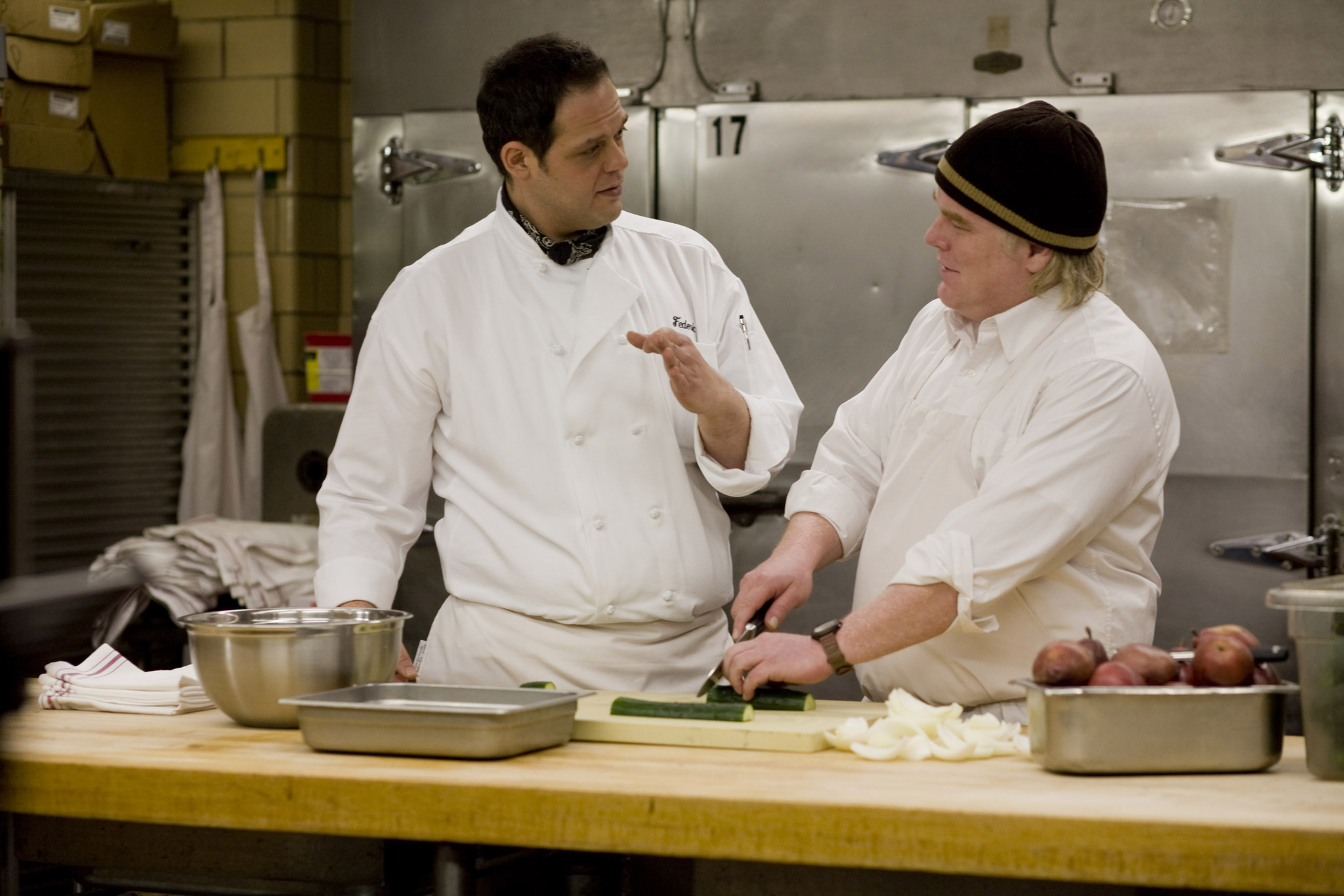 Philip Seymour Hoffman and Salvatore Inzerillo in Jack Goes Boating (2010)