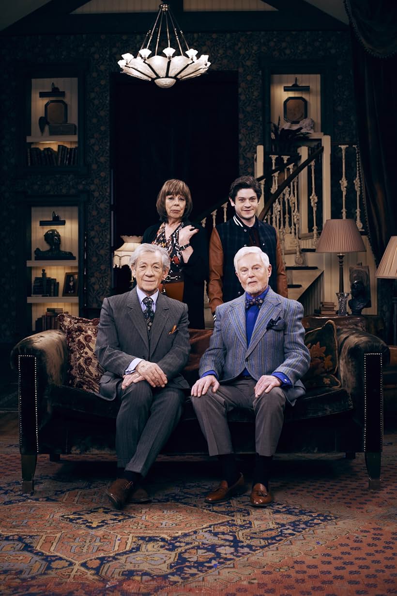 Derek Jacobi, Ian McKellen, Frances de la Tour, and Iwan Rheon in Vicious (2013)