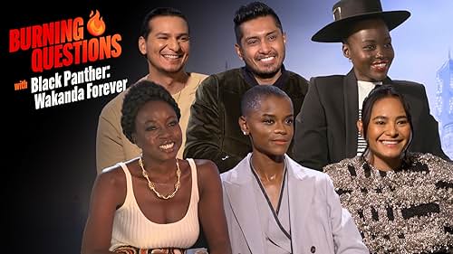 IMDb sits down with stars Letitia Wright, Lupita Nyong'o, Danai Gurira, Tenoch Huerta, Mabel Cadena, Alex Livinalli, and director Ryan Coogler to learn more about favorite costumes, cast traditions on set, underwater feats of endurance, Talokan phrases, memorable fan encounters, and more.