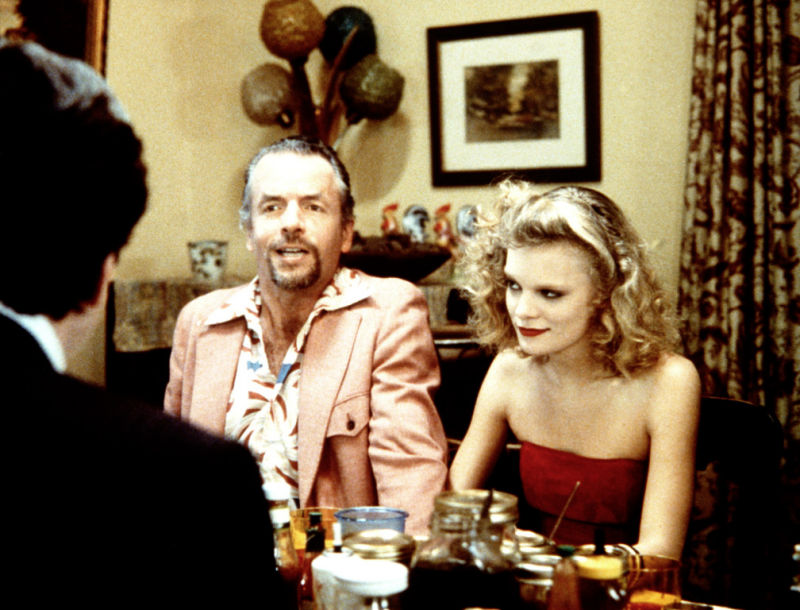 Daniel Day-Lewis, Martha Plimpton, and Spalding Gray in Stars and Bars (1988)