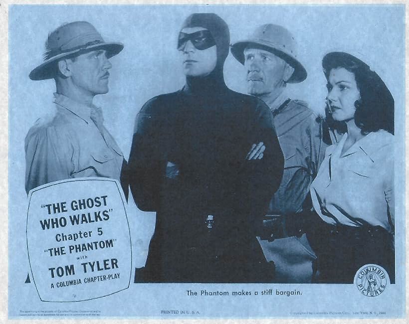 Jeanne Bates, Kenneth MacDonald, Frank Shannon, and Tom Tyler in The Phantom (1943)