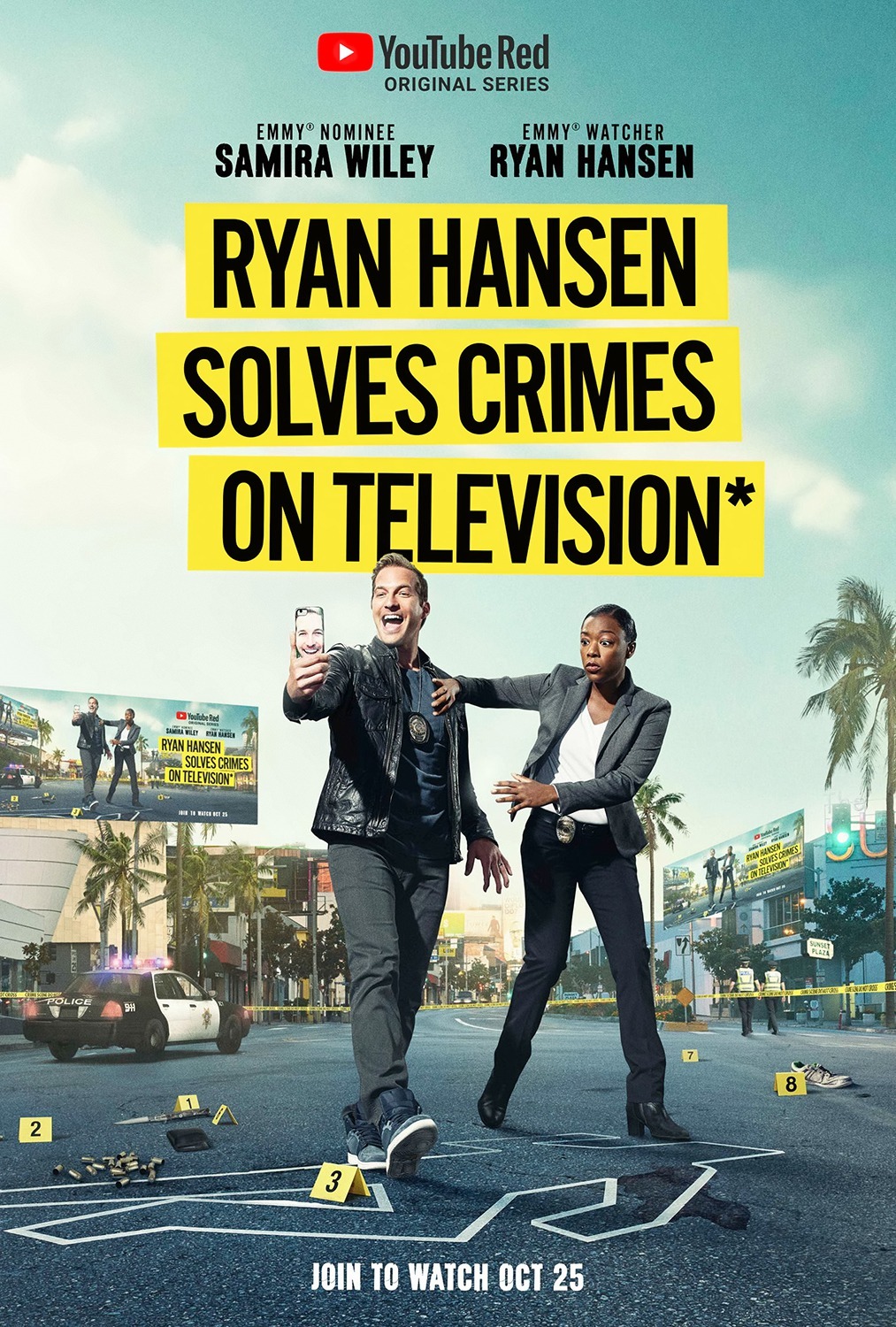 Ryan Hansen and Samira Wiley in Ryan Hansen Solves Crimes on Television (2017)