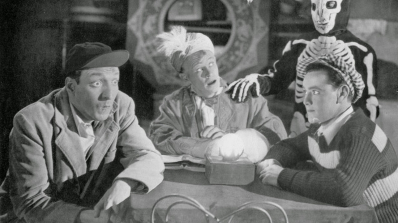 William 'Billy' Benedict, David Gorcey, and Huntz Hall in Ghost Chasers (1951)