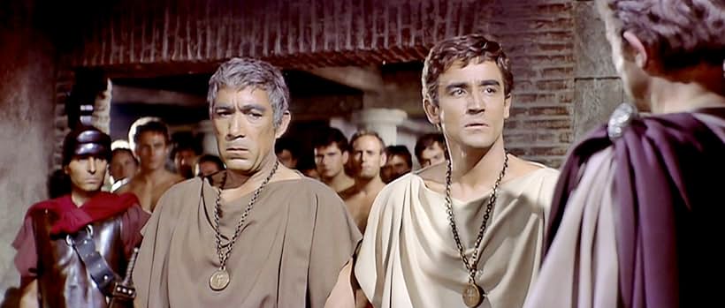 Anthony Quinn and Vittorio Gassman in Barabbas (1961)