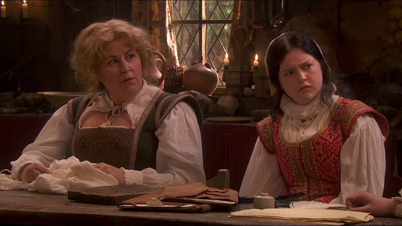 Liza Tarbuck and Helen Monks in Upstart Crow (2016)