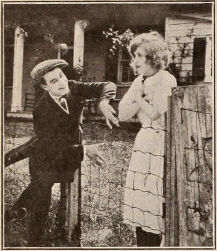 Betty Carpenter and Johnny Hines in Burn 'Em Up Barnes (1921)