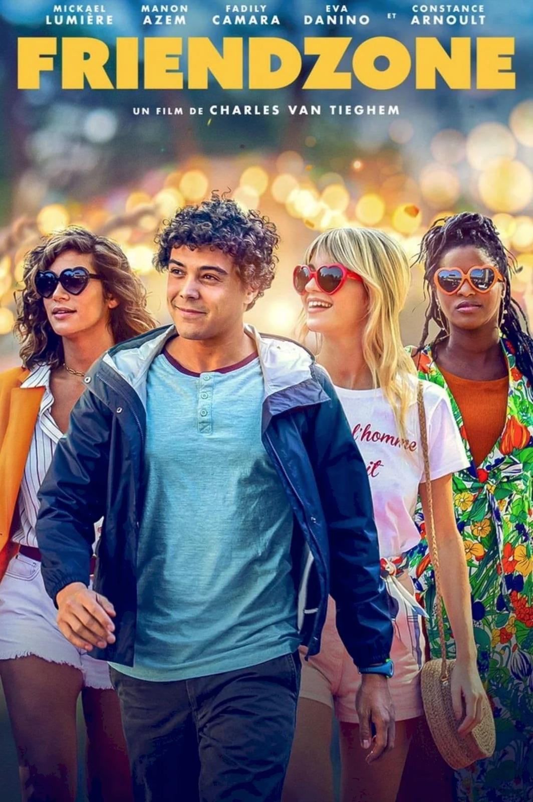 Constance Arnoult, Manon Azem, Fadily Camara, and Mickaël Lumière in Friendzone (2021)