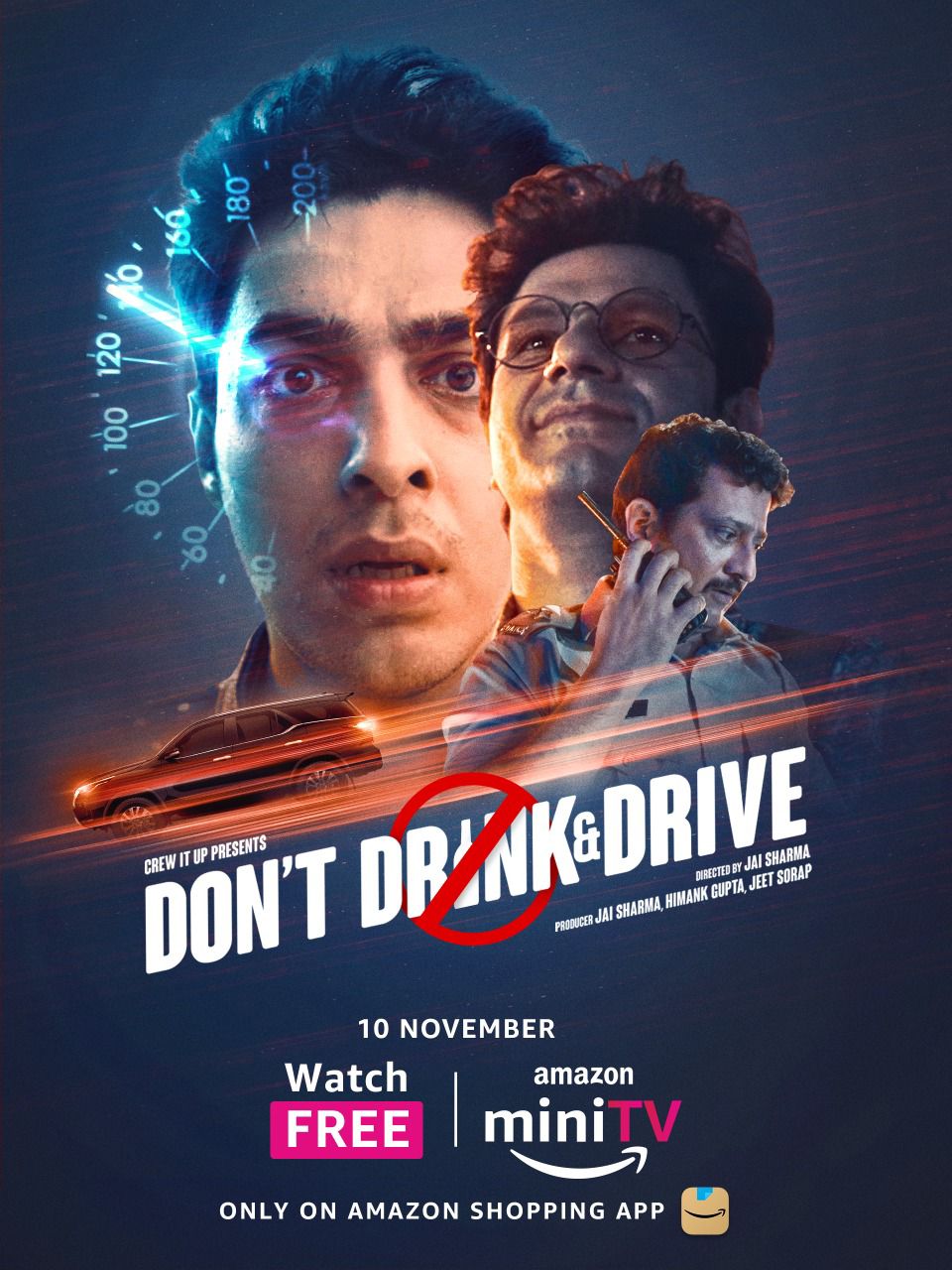 Gagan Arora, Jitendra Joshi, Arjun Mathur, Jai Sharma, Jeet Sorap, and Himank Gupta in Don't Drink & Drive (2022)