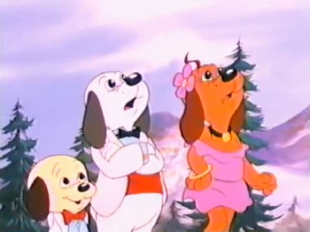 Ruth Buzzi, Dan Gilvezan, and B.J. Ward in Pound Puppies (1985)