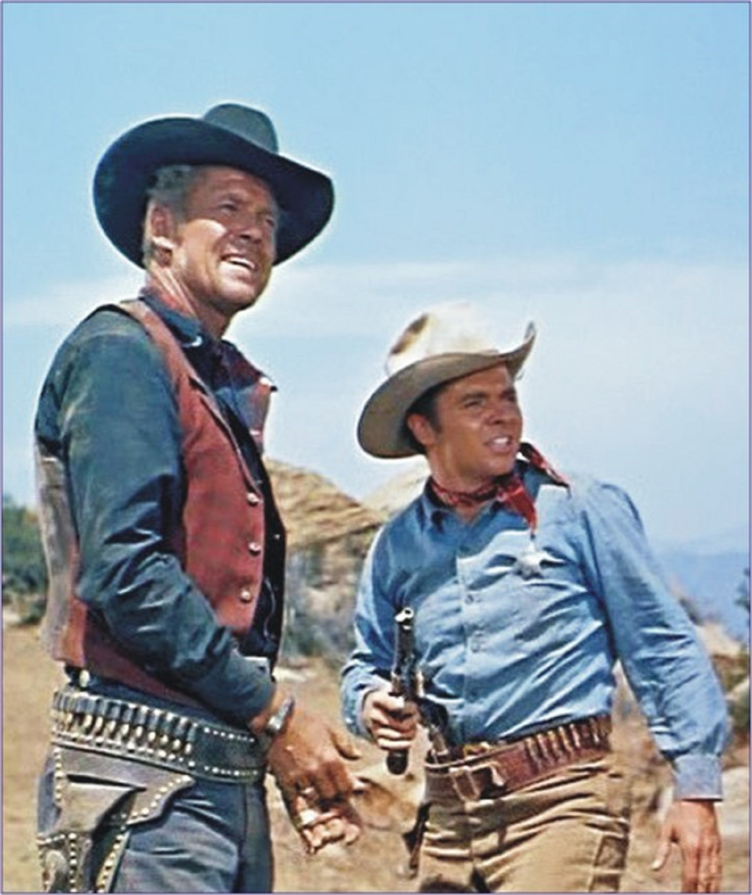 Audie Murphy and Dan Duryea in Ride Clear of Diablo (1954)