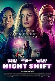 Lamorne Morris, Phoebe Tonkin, and Madison Hu in Night Shift (2023)