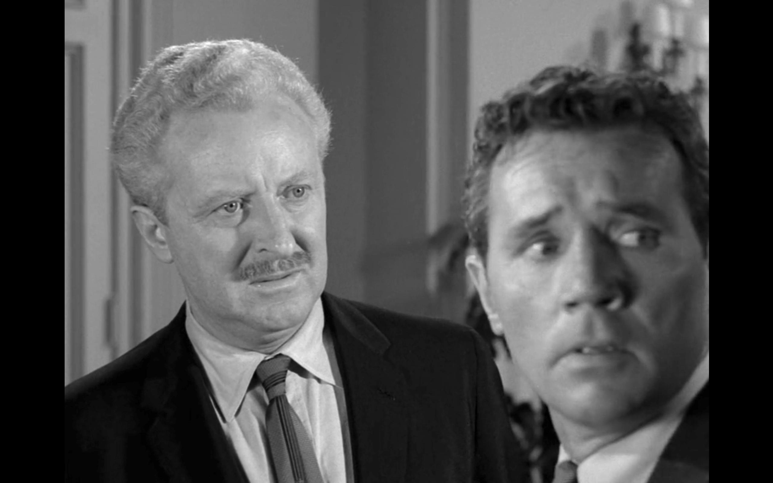 Howard Duff and David White in The Twilight Zone (1959)