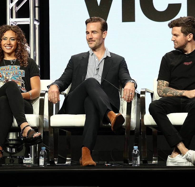 James Van Der Beek, Dora Madison, and Dillon Francis at an event for What Would Diplo Do? (2017)