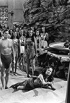 Shirley O'Hara and Johnny Weissmuller in Tarzan and the Amazons (1945)