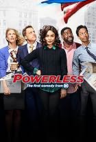 Christina Kirk, Alan Tudyk, Vanessa Hudgens, Danny Pudi, and Ron Funches in Powerless (2016)