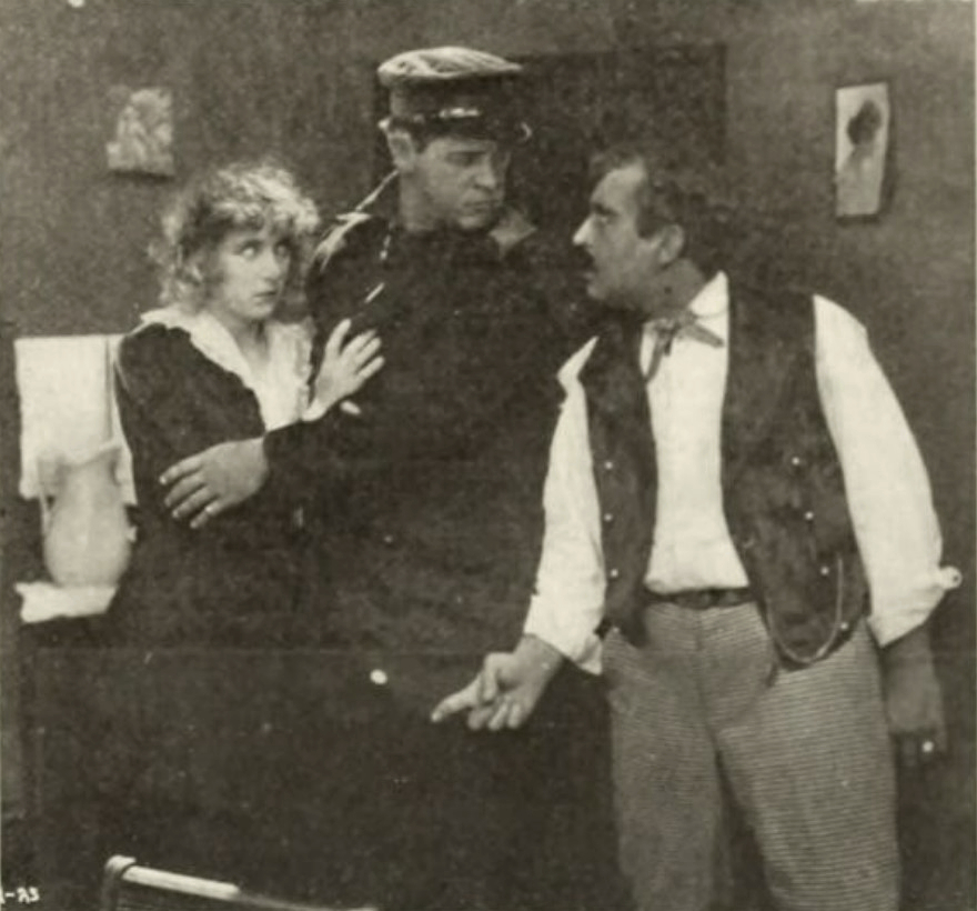 Francelia Billington and William Russell in The Sea Master (1917)