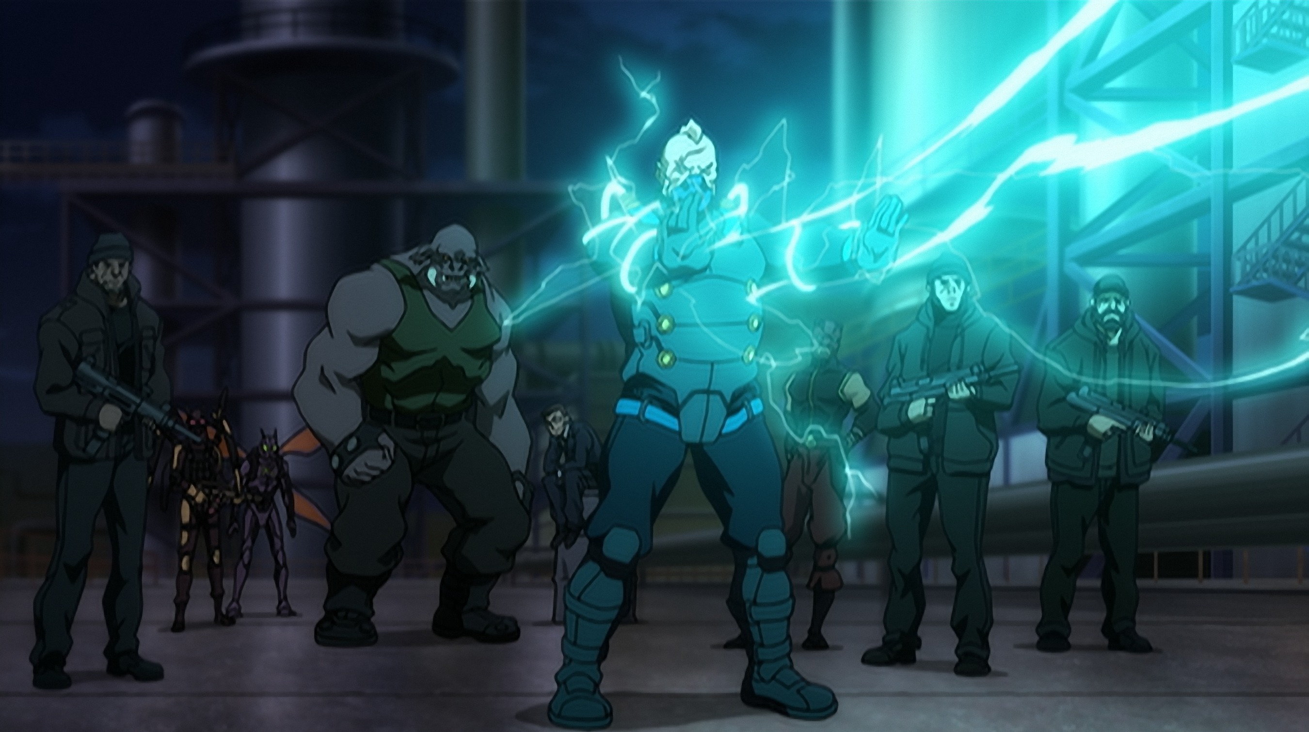 Steve Blum, John DiMaggio, Robin Atkin Downes, Jason Spisak, and Matthew Mercer in Batman: Bad Blood (2016)