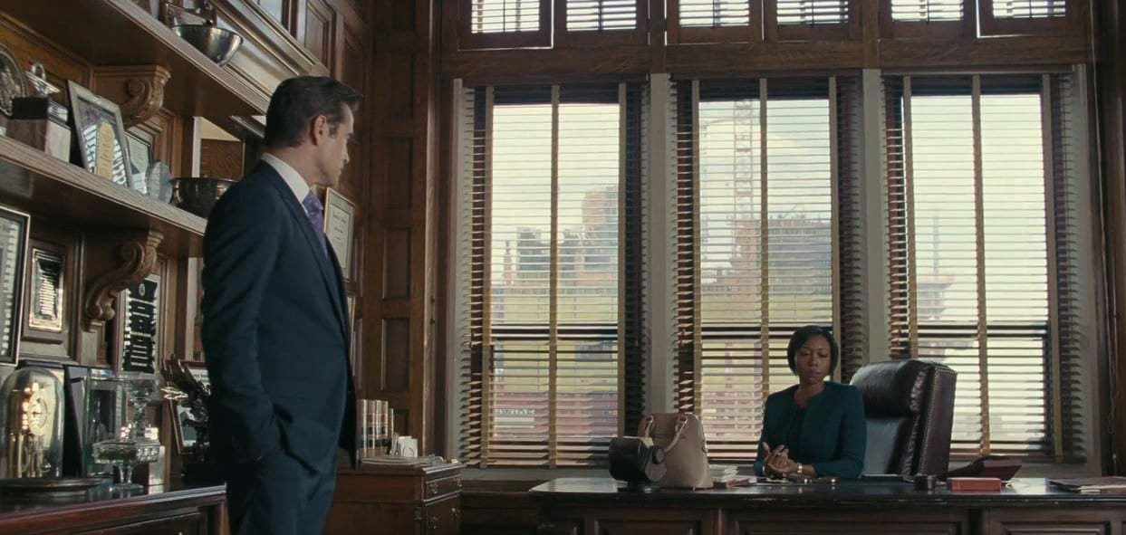 Colin Farrell and Amanda Warren in Roman J. Israel, Esq. (2017)