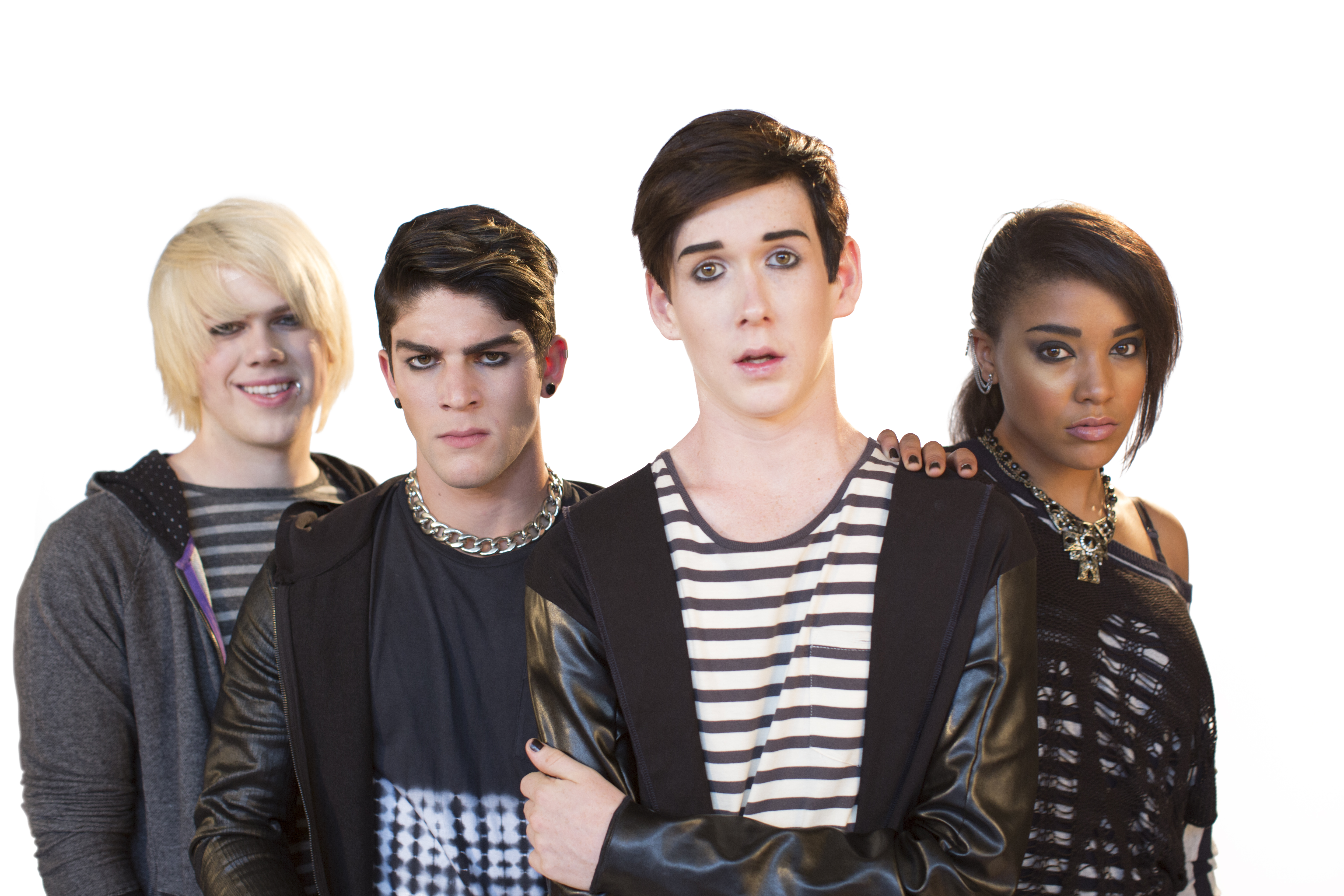 Benson Jack Anthony, Ben Bennett, Rahart Adams, and Lucy Barrett in Emo: The Musical (2016)