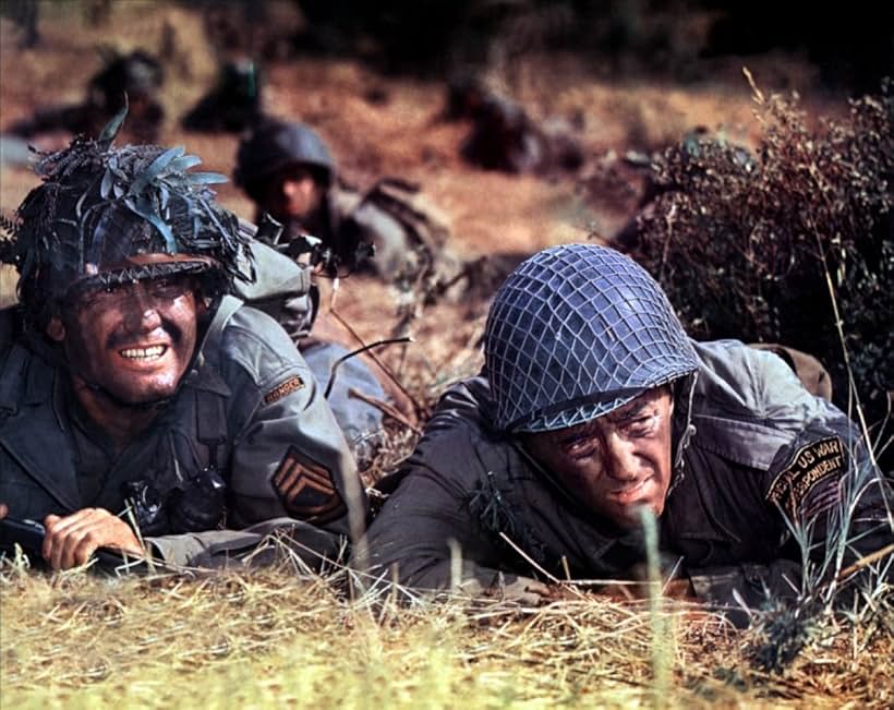 Robert Mitchum and Earl Holliman in Anzio (1968)