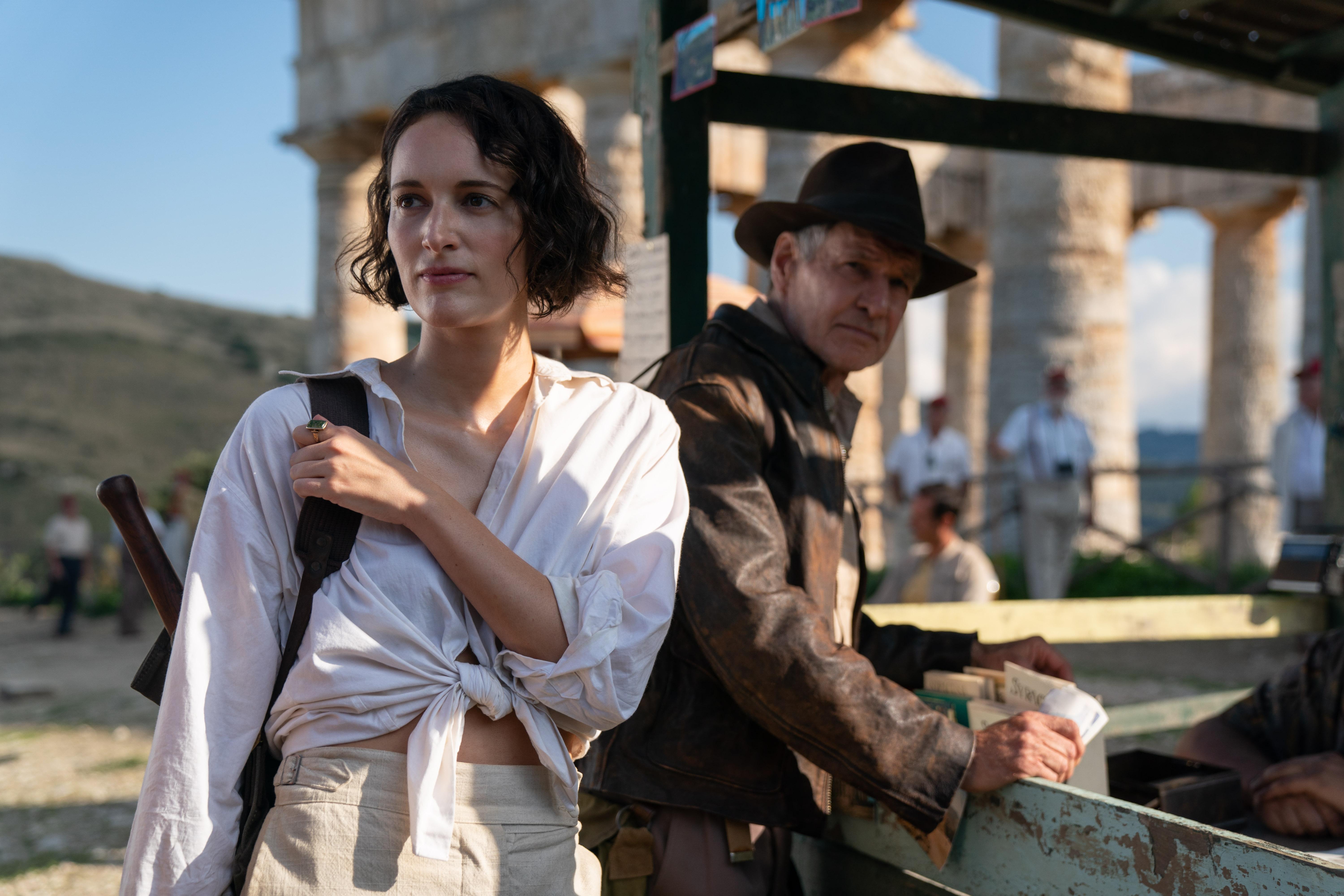 Harrison Ford and Phoebe Waller-Bridge in Indiana Jones and the Dial of Destiny (2023)