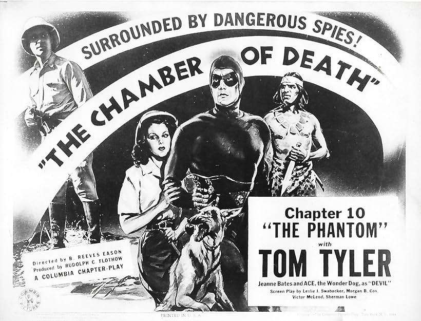 John Bagni, Jeanne Bates, Tom Tyler, and Ace the Wonder Dog in The Phantom (1943)