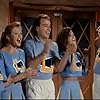 Teri Weigel, Leif Garrett, Lorie Griffin, Travis McKenna, and Betsy Russell in Cheerleader Camp (1988)