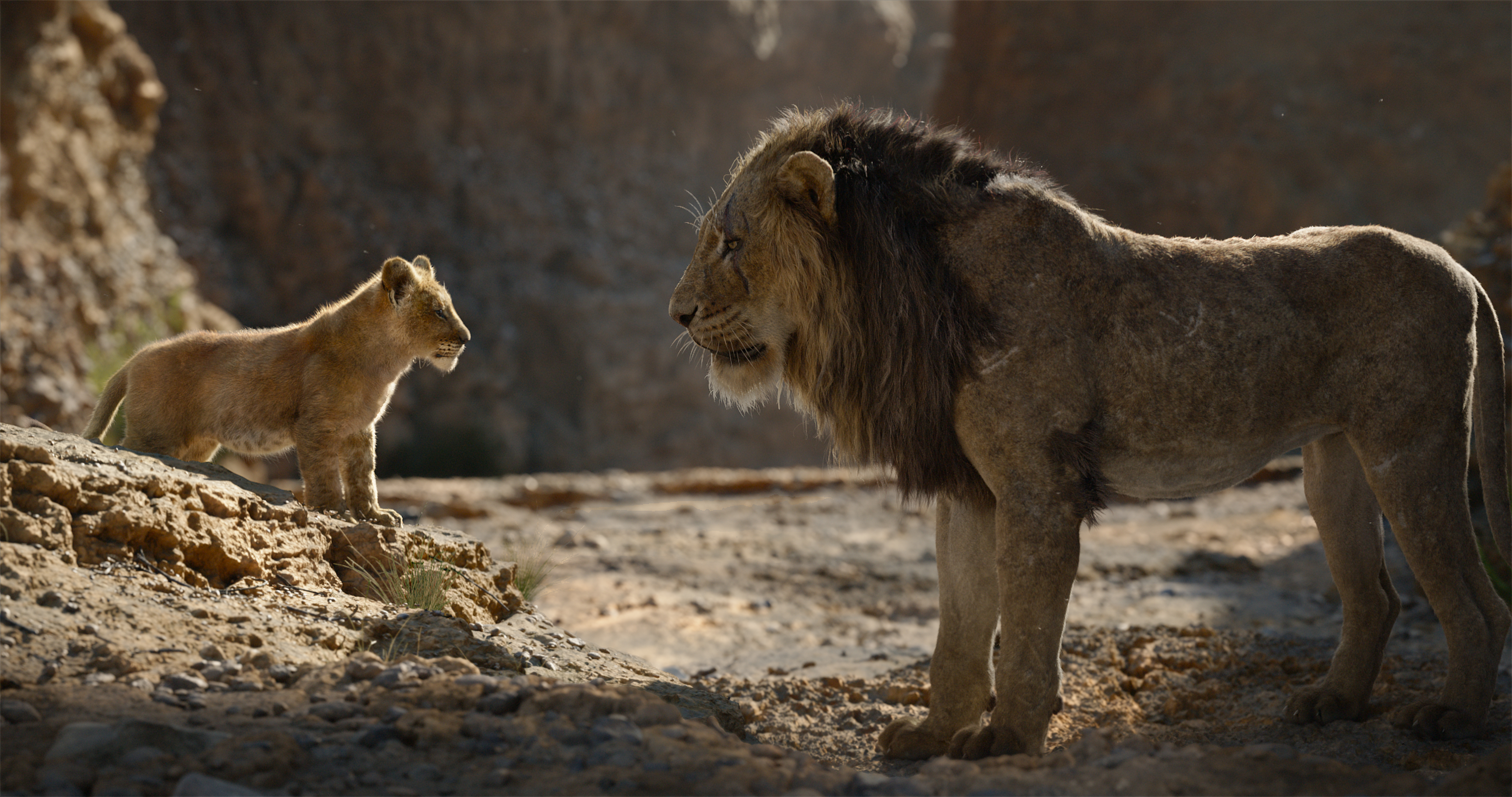 Chiwetel Ejiofor and JD McCrary in The Lion King (2019)